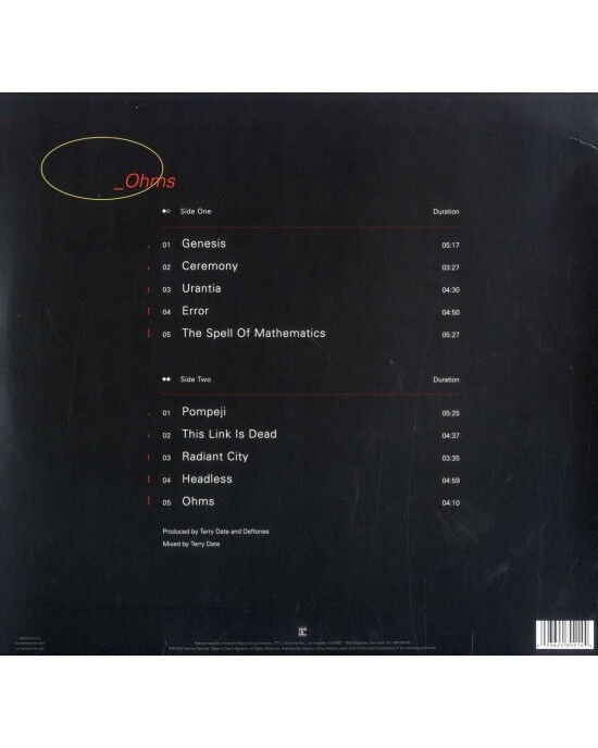 Deftones – Ohms (LP) Plak (Sıfır - Kapalı Ambalaj)