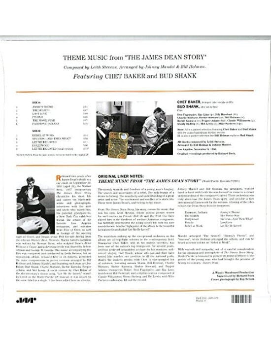 Chet Baker & Bud Shank – Theme Music from The James Dean Story (LP) Plak