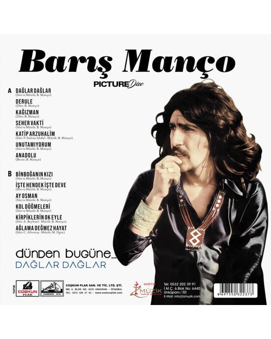 Barış Manço – Dünden Bugüne... Dağlar Dağlar (Picture Disc) Plak