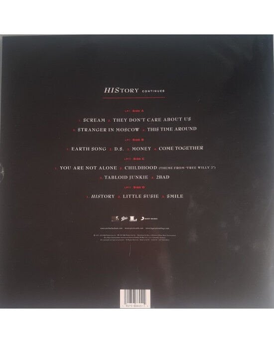 Michael Jackson – HIStory: Continues (Limited Edition - Picture Disc) (2LP) Plak