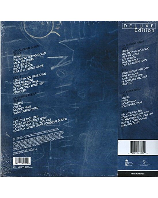 Amy Winehouse – Back To Black (Limited Deluxe Edition - Half Speed Mastering) (2LP) Plak (Sıfır - Kapalı Ambalaj)