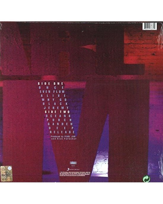 Pearl Jam – Ten (LP) Plak (Sıfır - Kapalı Ambalaj)