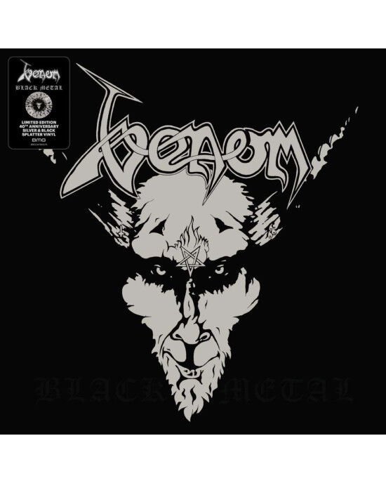Venom - Black Metal (40th Anniversary Edition - Silver & Black Splatter Vinyl) (Sıfır - Kapalı Ambalaj)