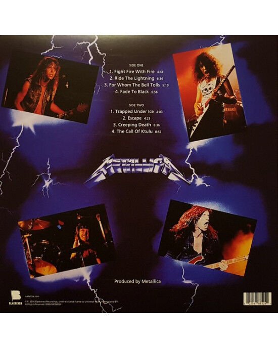 Metallica – Ride The Lightning (LP) Plak (Sıfır - Kapalı Ambalaj)