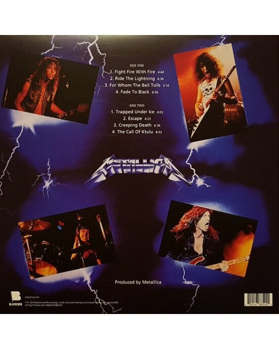 Metallica – Ride The Lightning (LP) Plak (Sıfır - Kapalı Ambalaj)