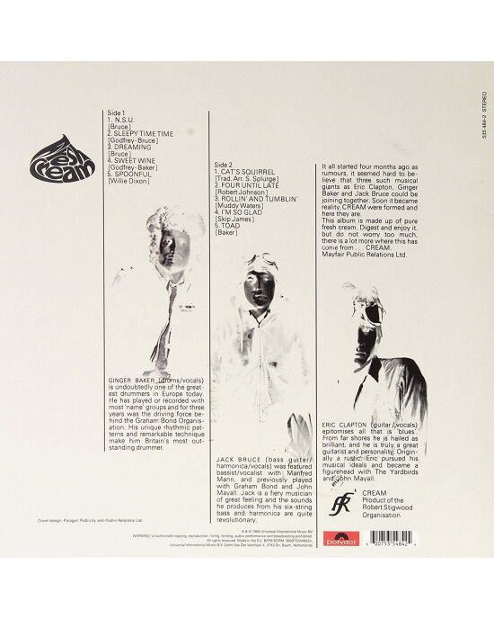 Cream – Fresh Cream (LP) Plak (Sıfır - Kapalı Ambalaj)