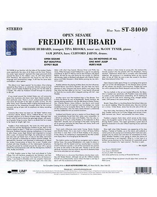 Freddie Hubbard – Open Sesame (LP) Plak (Sıfır - Kapalı Ambalaj)