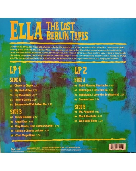 Ella Fitzgerald – The Lost Berlin Tapes (LP) Plak (Sıfır - Kapalı Ambalaj)
