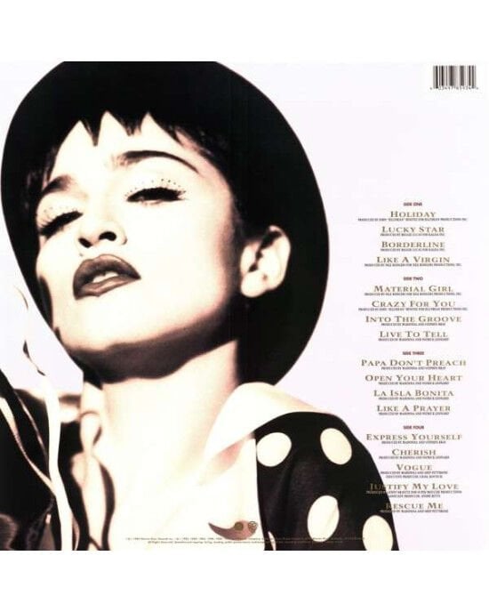 Madonna – The Immaculate Collection (2LP) Plak (Sıfır - Kapalı Ambalaj)