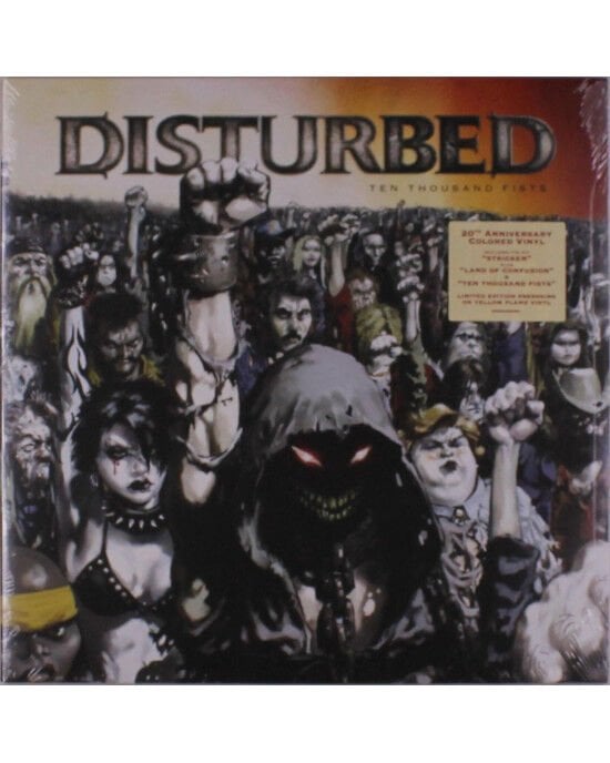 Disturbed – Ten Thousand Fists (20th Anniversary Limited Edition - Yellow Flame Vinyl) Plak (Sıfır - Kapalı Ambalaj)