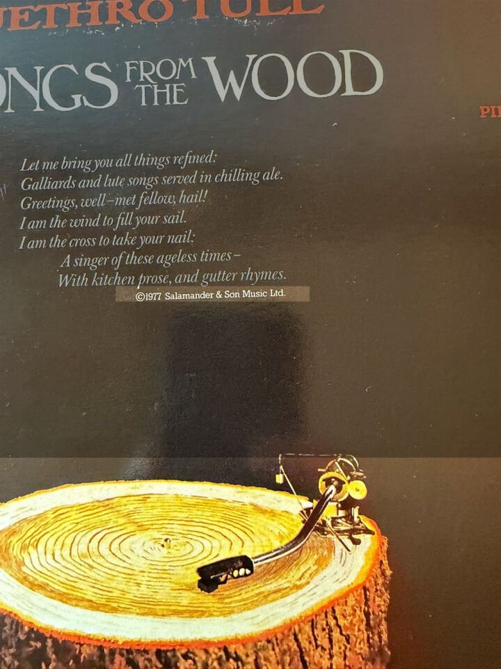 Jethro Tull – Songs From The Wood (1977 U.K. Chrysalis İlk Dönem Baskı) Plak