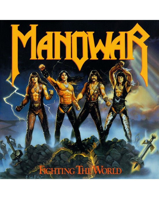 Manowar – Fighting The World (Limited Edition Silver Vinyl) LP Plak