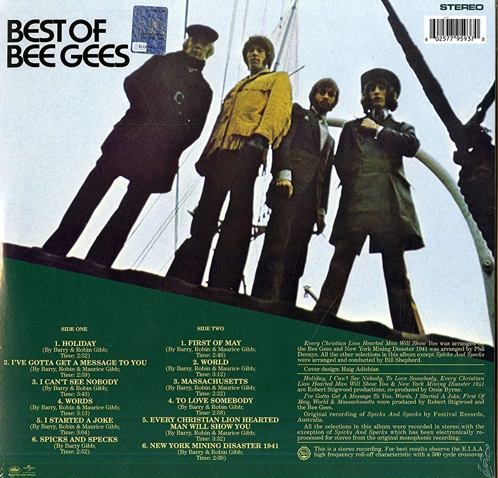 Bee Gees – Best Of Bee Gees (LP) Plak - Görsel 2